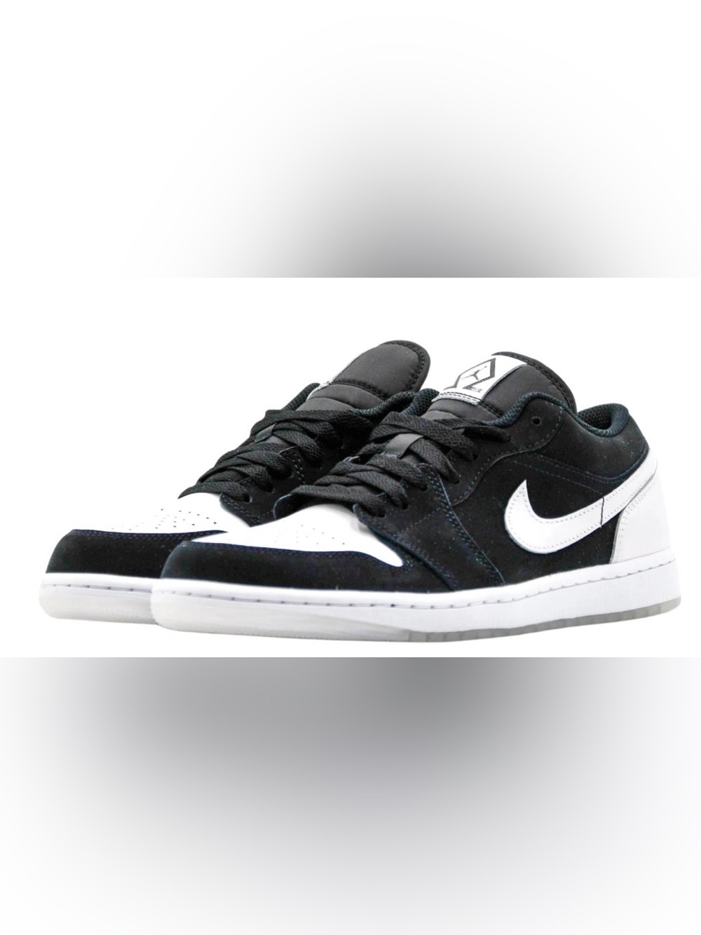 NEW Nike Air Jordan 1 Low Diamond Shorts Black White -Size 12 US - AUTHENTIC